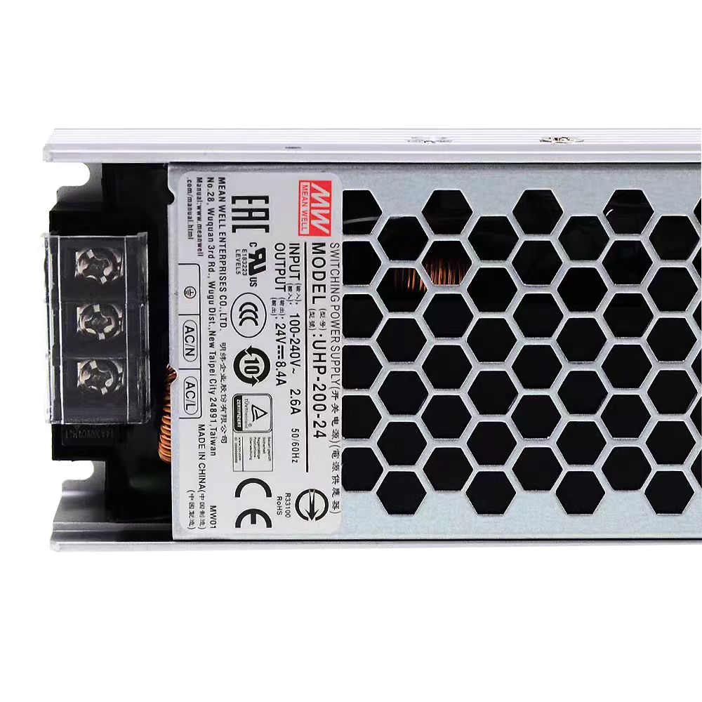 明纬电源UHP-200-24超薄型PFC显示屏电源
