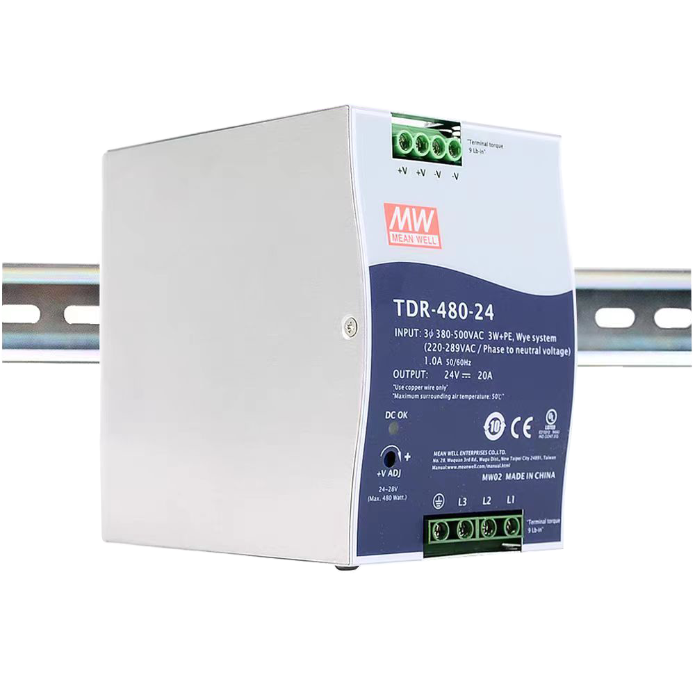 明纬TDR-480-24三组输出导轨电源