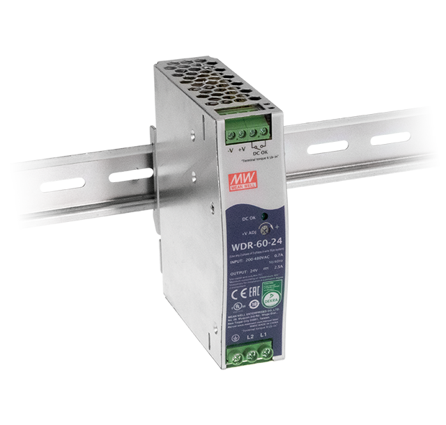 明纬WDR-60-24轨道电源