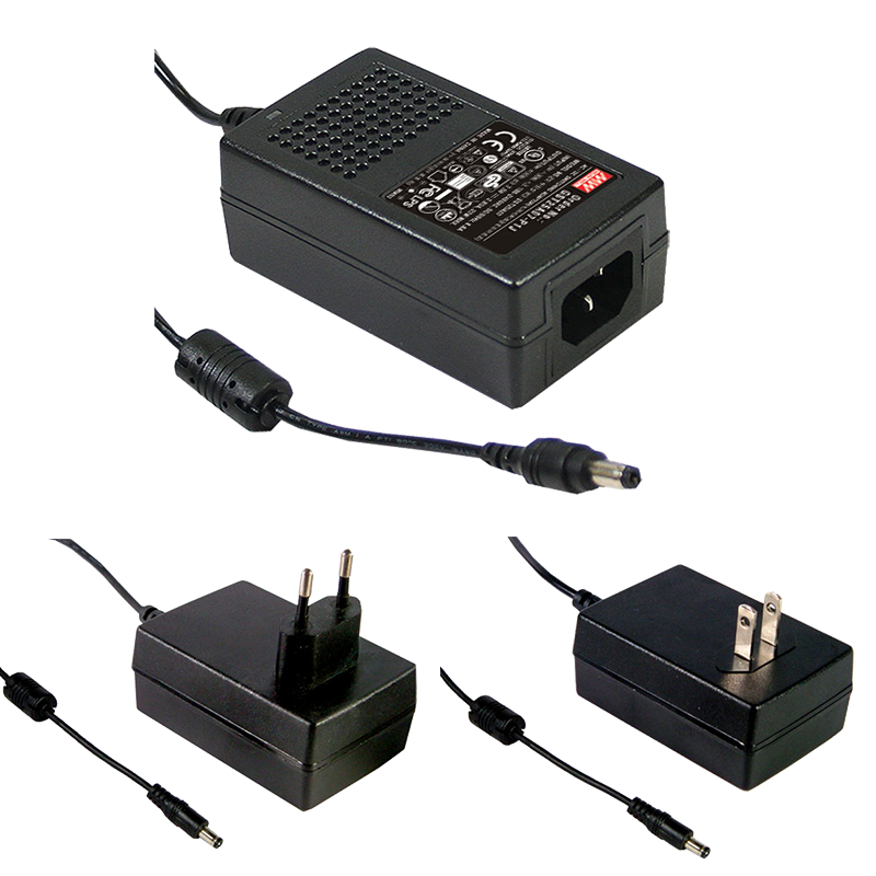 台湾明纬GST25系列25W工业适配器GST25E24-P1J