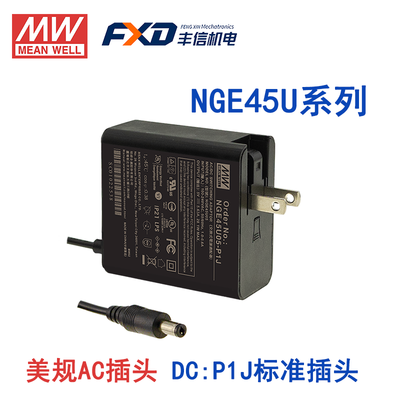 明纬45W绿能适配器NGE45I05-P1J