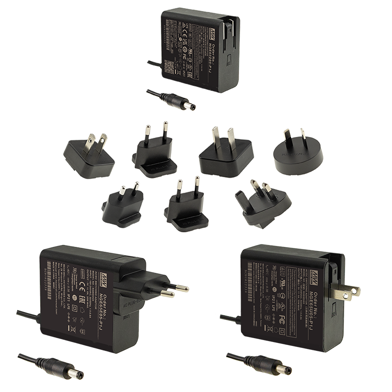 明纬65W绿能适配器NGE65I05-P1J