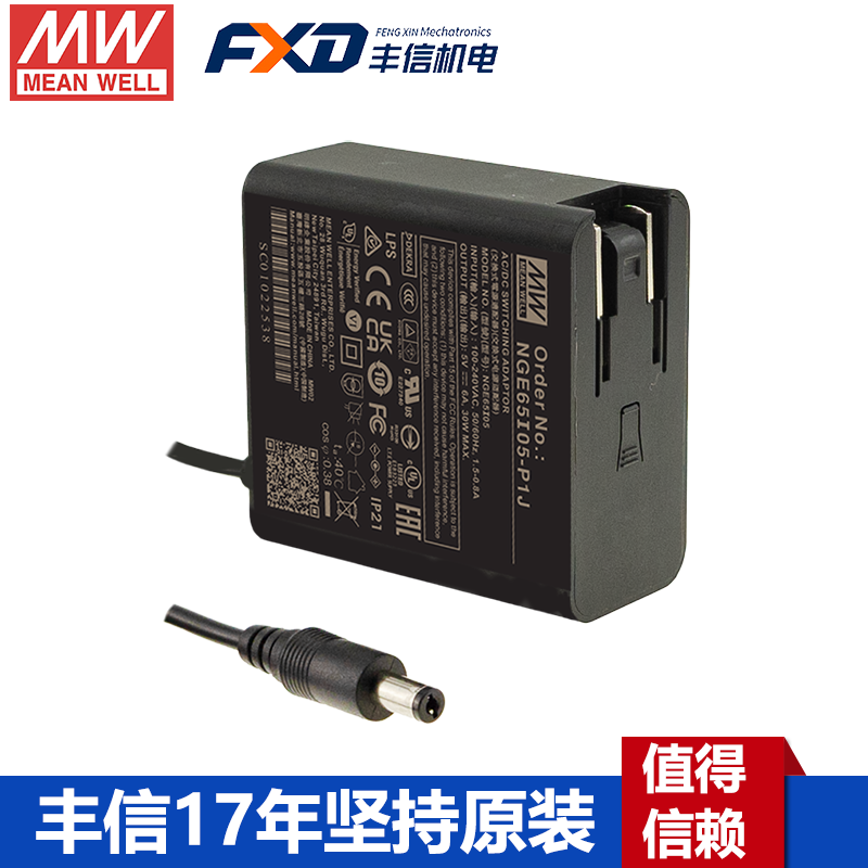 明纬65W绿能适配器NGE65I05-P1J
