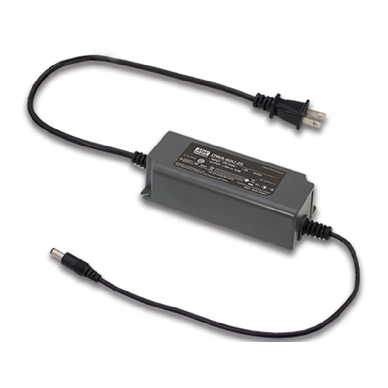 台湾明纬LED电源OWA-60U-24美规防潮适配器