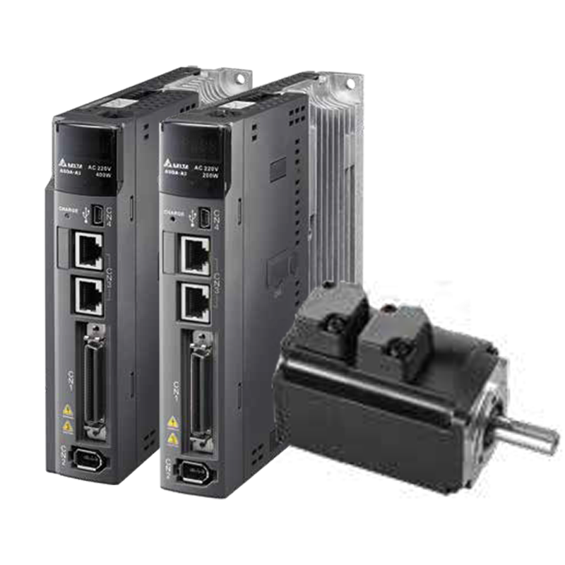 台达ASDA-A3系列750W伺服驱动器ASD-A3-0721-L搭配伺服电机ECM-A3系列ECM-A3H-C10807RS1/ECM-A3H-C10807SS1中惯量带刹车