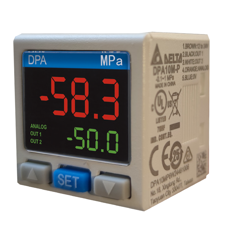 台达DPA系列小型压力传感器DPA10M-P数显压力表DPA10N-P原装正品