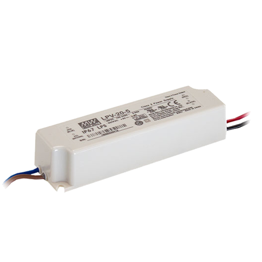 明纬LPV-20系列20W单组输出开关电源