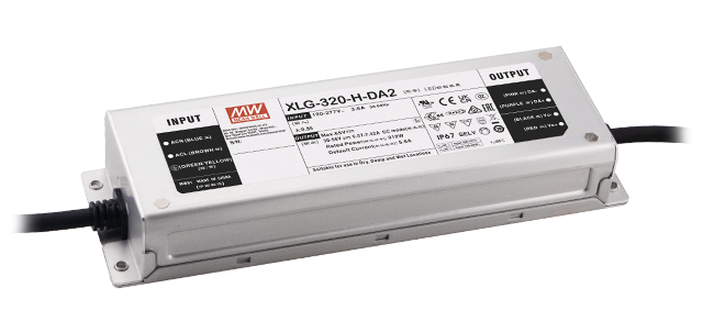 明纬XLG-320-DA2系列320W恒功率LED驱动器