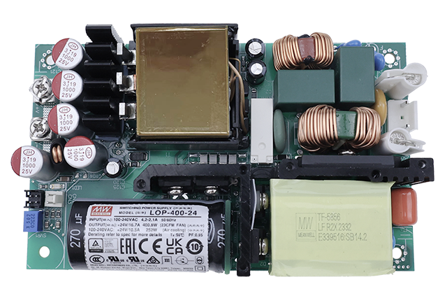 台湾明纬LOP-400系列基板型电源供应器医疗用电源