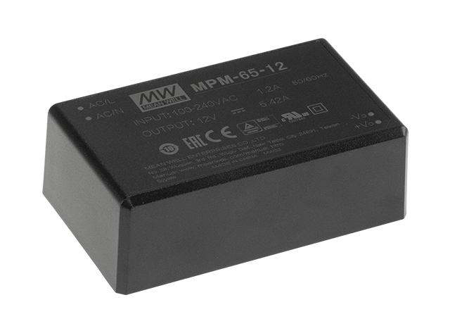 台湾明纬MPM-65系列PCB安装电源模块