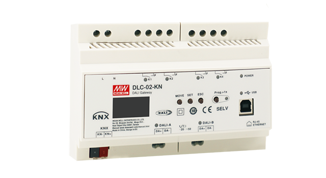 台湾明纬KNX转DALI网关DLC-02-KN