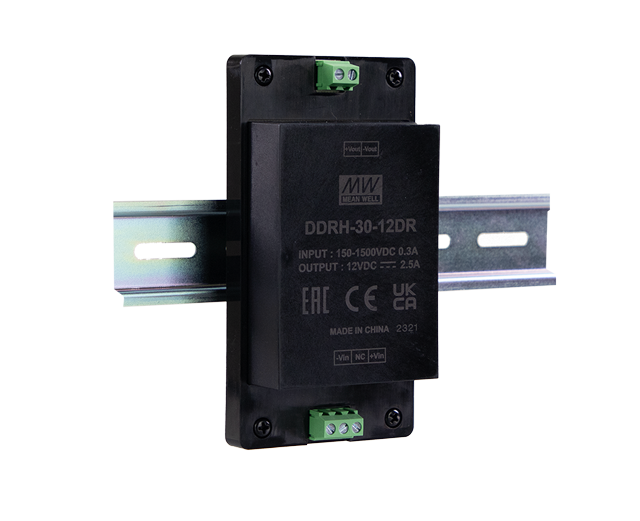 明纬电源DDRH-30系列150~1500Vdc超宽输入DC-DC转换器