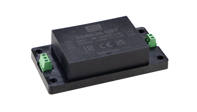 明纬电源DDRH-30系列150~1500Vdc超宽输入DC-DC转换器