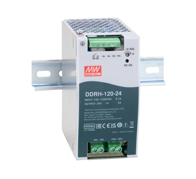 明纬电源DDRH-120系列250~1500Vdc超宽输入DC-DC转换器