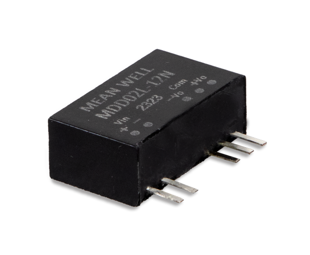 明纬电源MDS02-N单组MDD02-N双组2W SIP封装DC-DC医疗级非稳压转换器