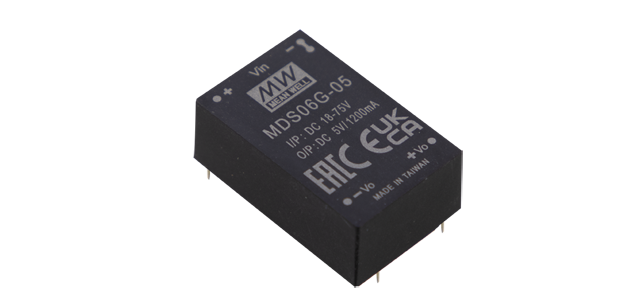 明纬电源MDS06单组MDD06双组6W DIP封装DC-DC医疗级稳压转换器