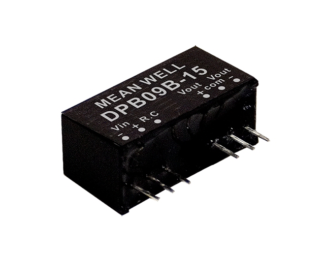 明纬电源SPB09单组DPB09双组9W SIP封装DC-DC稳压转换器